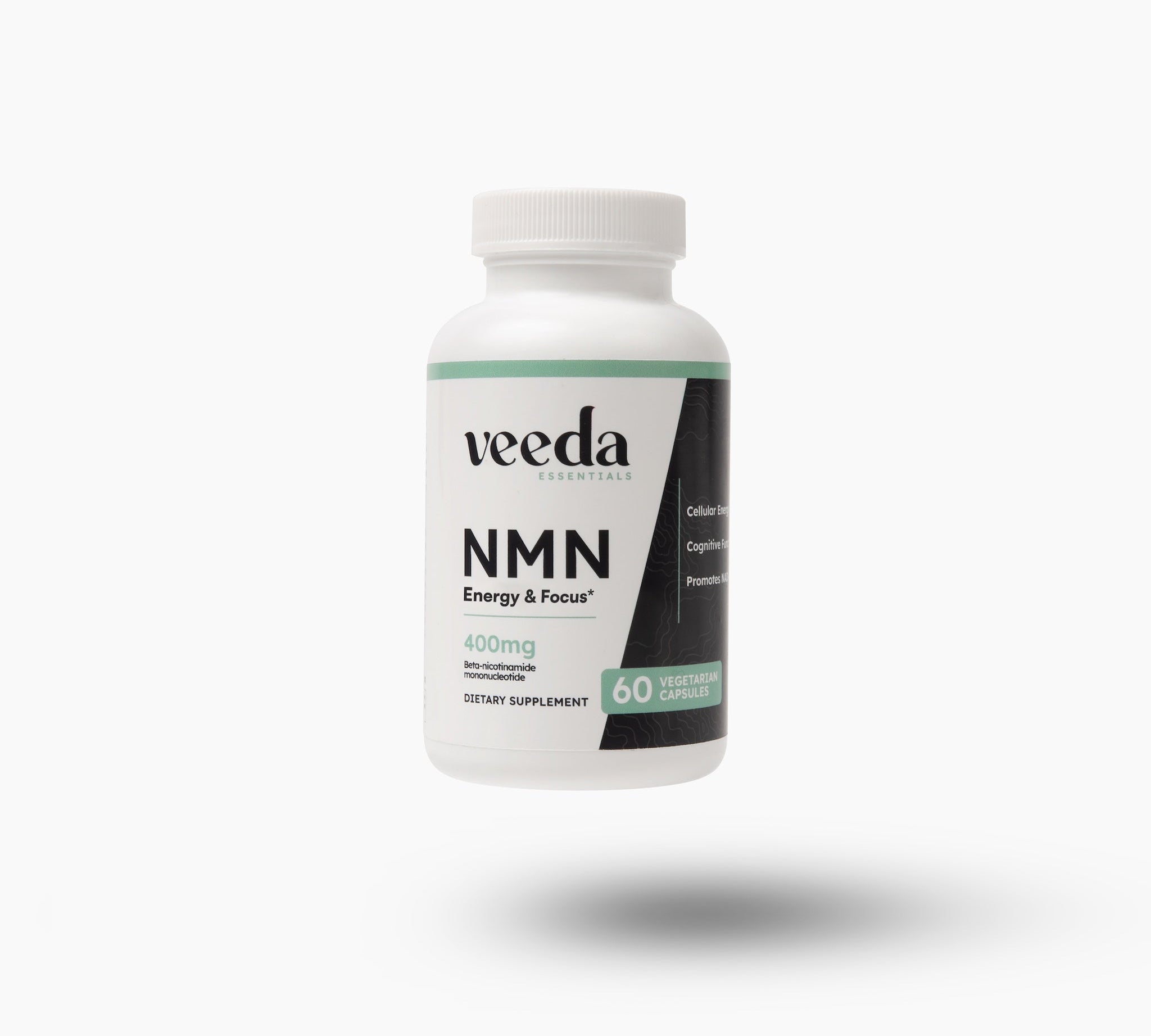 Veeda NMN supplement bottle on a white background