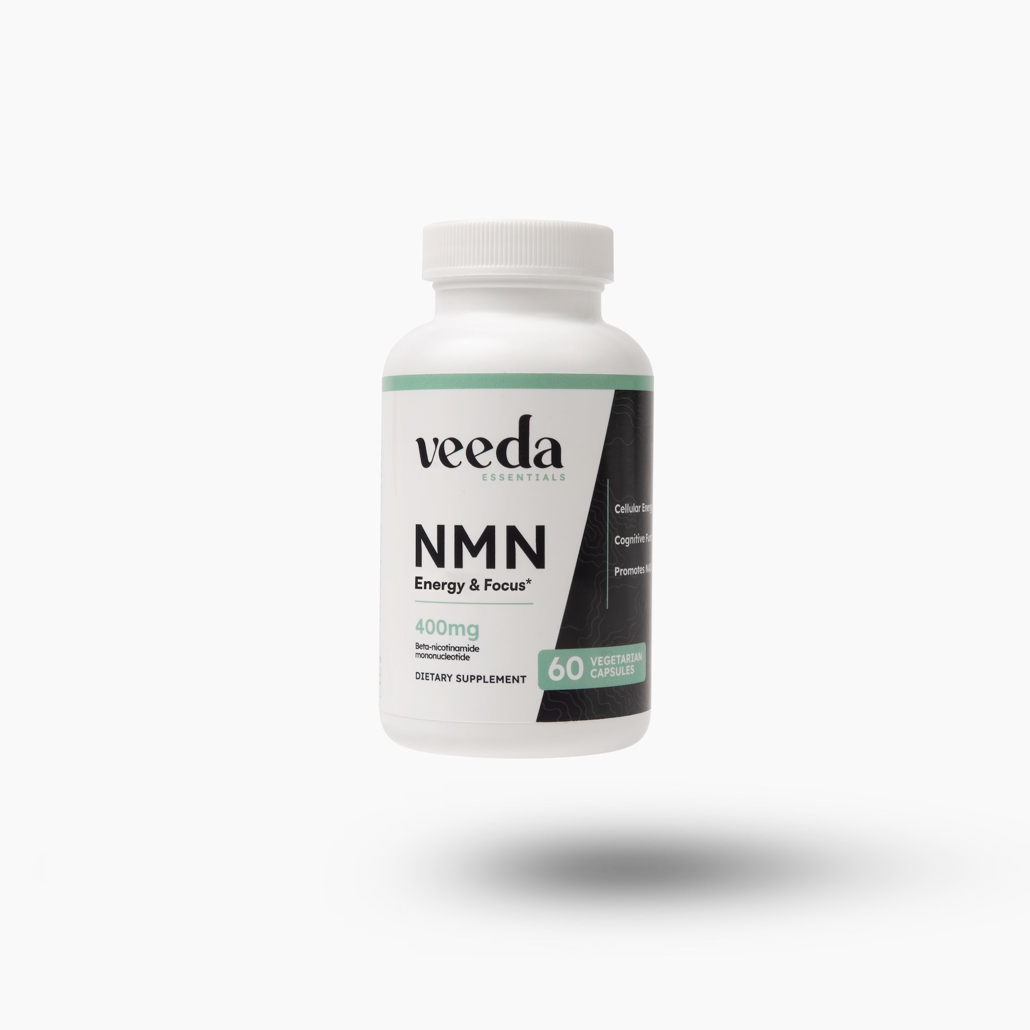 Veeda NMN supplement bottle on a white background